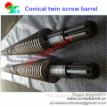 Conical Twin skru setong bagi dua skru Extruder